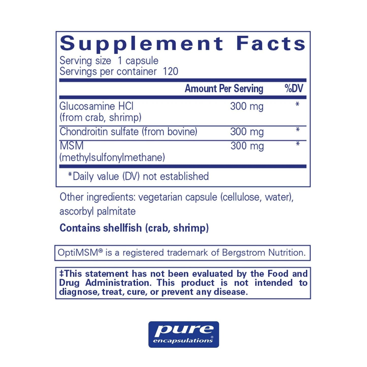 Glucosamine + Chondroitin with MSM