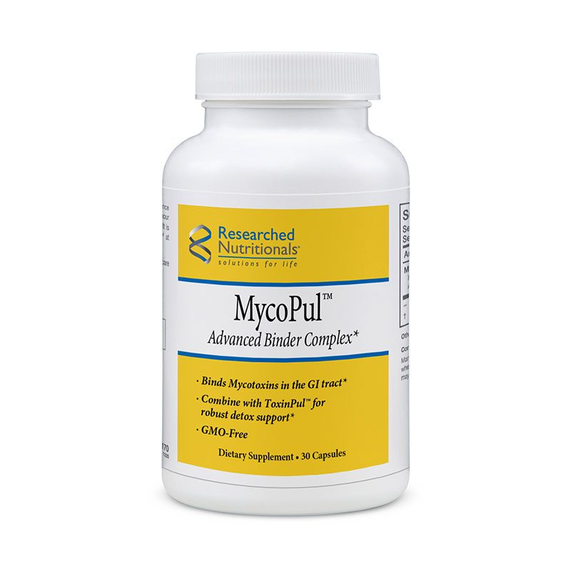 Researched Nutritionals MycoPul Advanced Binder Complex, 30 vegetable capsules — front of bottle