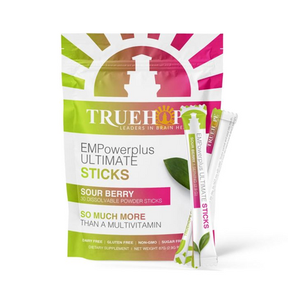 TrueHope EMPowerplus Ultimate Sticks packaging with a white background