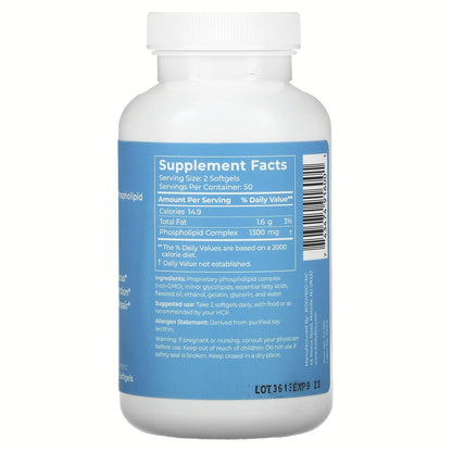 Supplement facts for PC with a white background