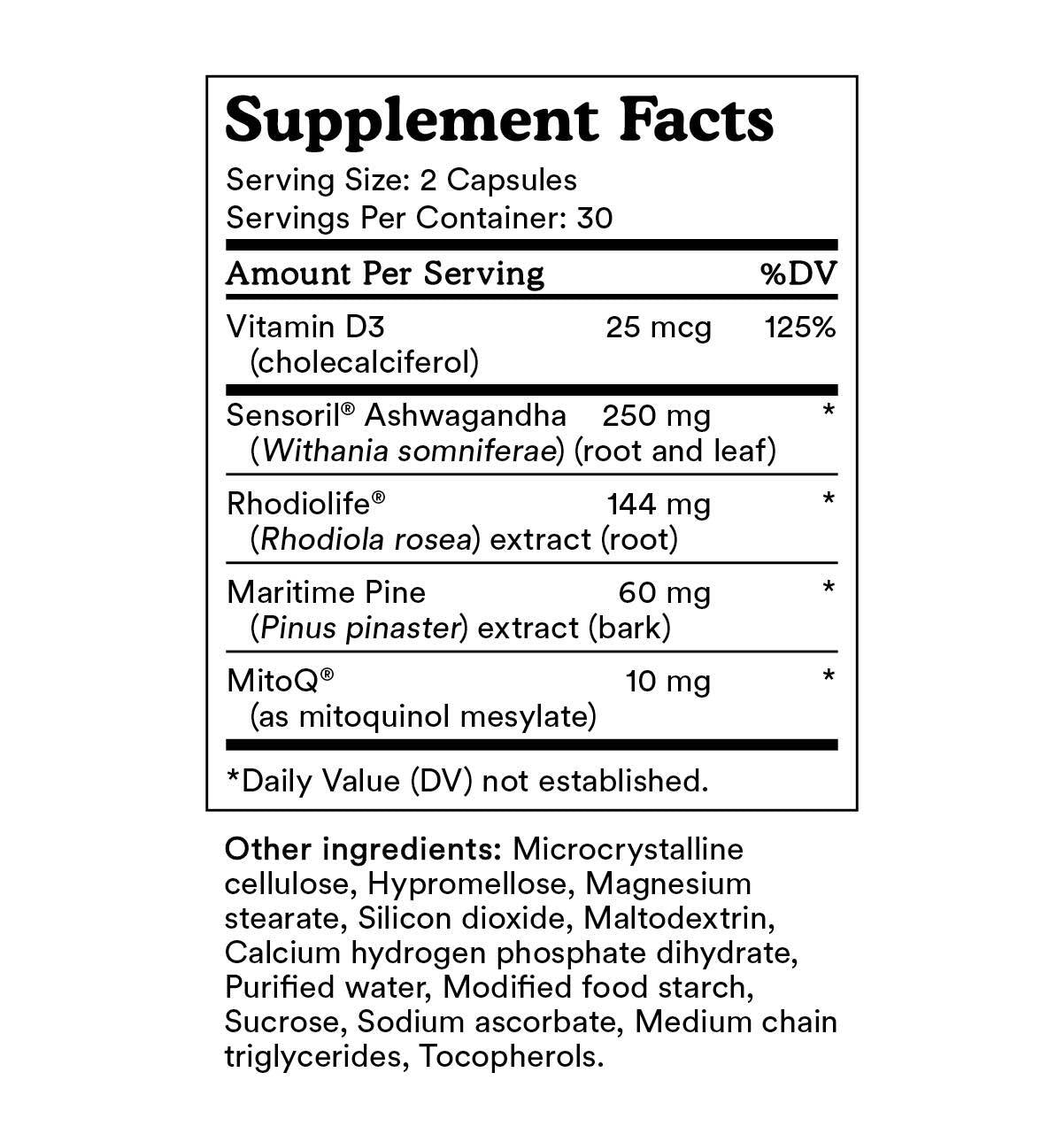 MitoQ Adrenal + Balance