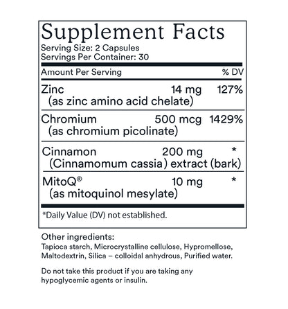 MitoQ + Blood Sugar