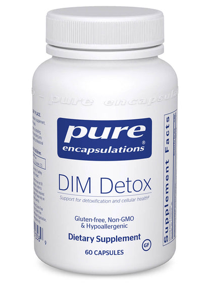 Pure Encapsulations DIM Detox 60 capsules – BioResponse DIM sulforaphane NAC oestrogen metabolism support